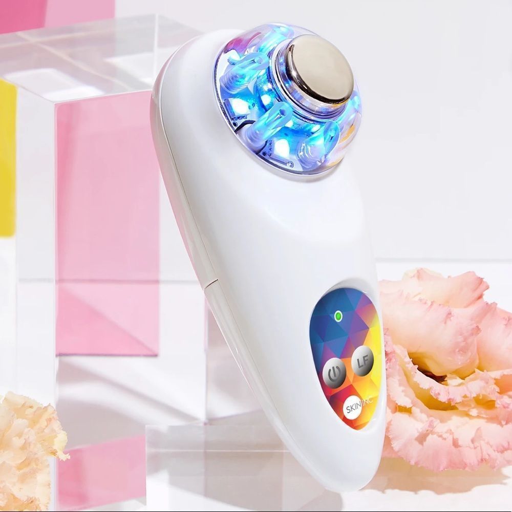 White Skincare Tool with LED Light